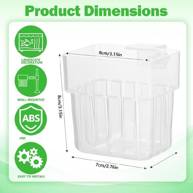 12Pcs Plastic Hanging Water Plant Cup Grass Plant Holder For Various Water Plant FishTanks Landscape Accessories