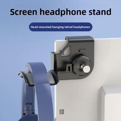1 Stück Headset-Halterung für Monitor unter dem Schreibtisch, selbstklebend, Kopfhörerhalter-Ständer, Gaming-Headset-Ständer mit starkem Aufkleber
