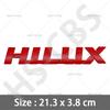 3D Grote Maat 21,3X3,8CM Metalen Hilux Embleem Badge WQPKHD5 Auto Stickers Achterklep Logo Auto Achterklep Decal Spatbord Deur Decoratieve Sticker