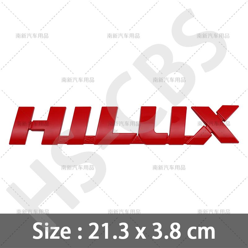3D Grote Maat 21,3X3,8CM Metalen Hilux Embleem Badge WQPKHD5 Auto Stickers Achterklep Logo Auto Achterklep Decal Spatbord Deur Decoratieve Sticker