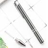 2Pcs Ballpoint Pen Black Ink Retractable Plastic Medium Point Advertising Pen for Students