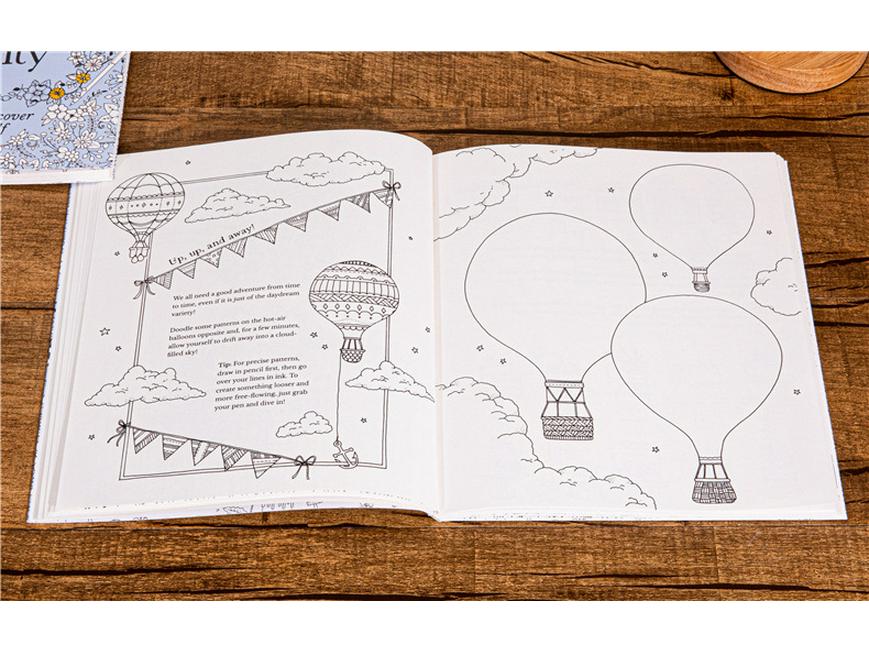 30 Days of Creativity: English Adult Coloring Book for Stress Relief