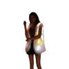 Europe, America, autumn and winter new fur coat women's vest medium and long coat LED luminous vest Christmas