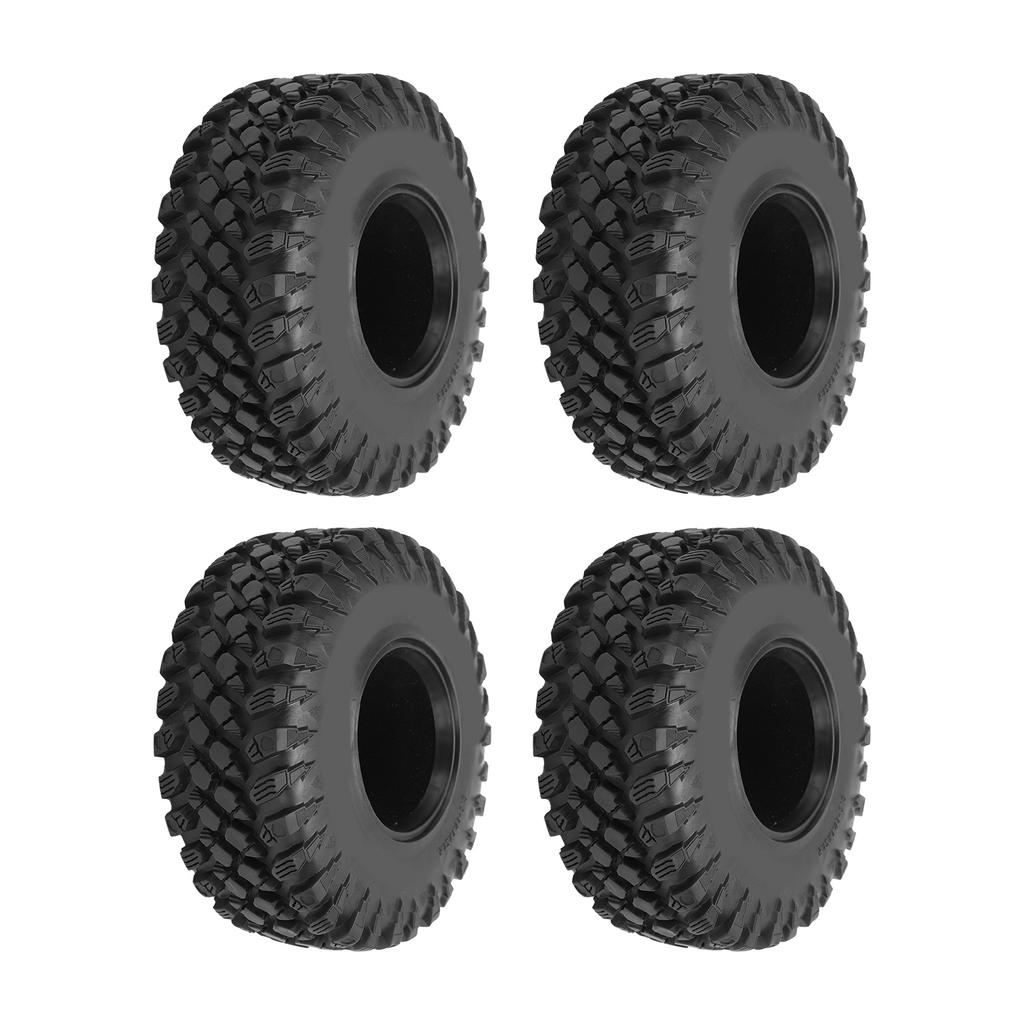 4Pcs Rubber Tires Strong Grip Non Slip Durable Easily Install Replacement Tire for SCX10 for SCX10III