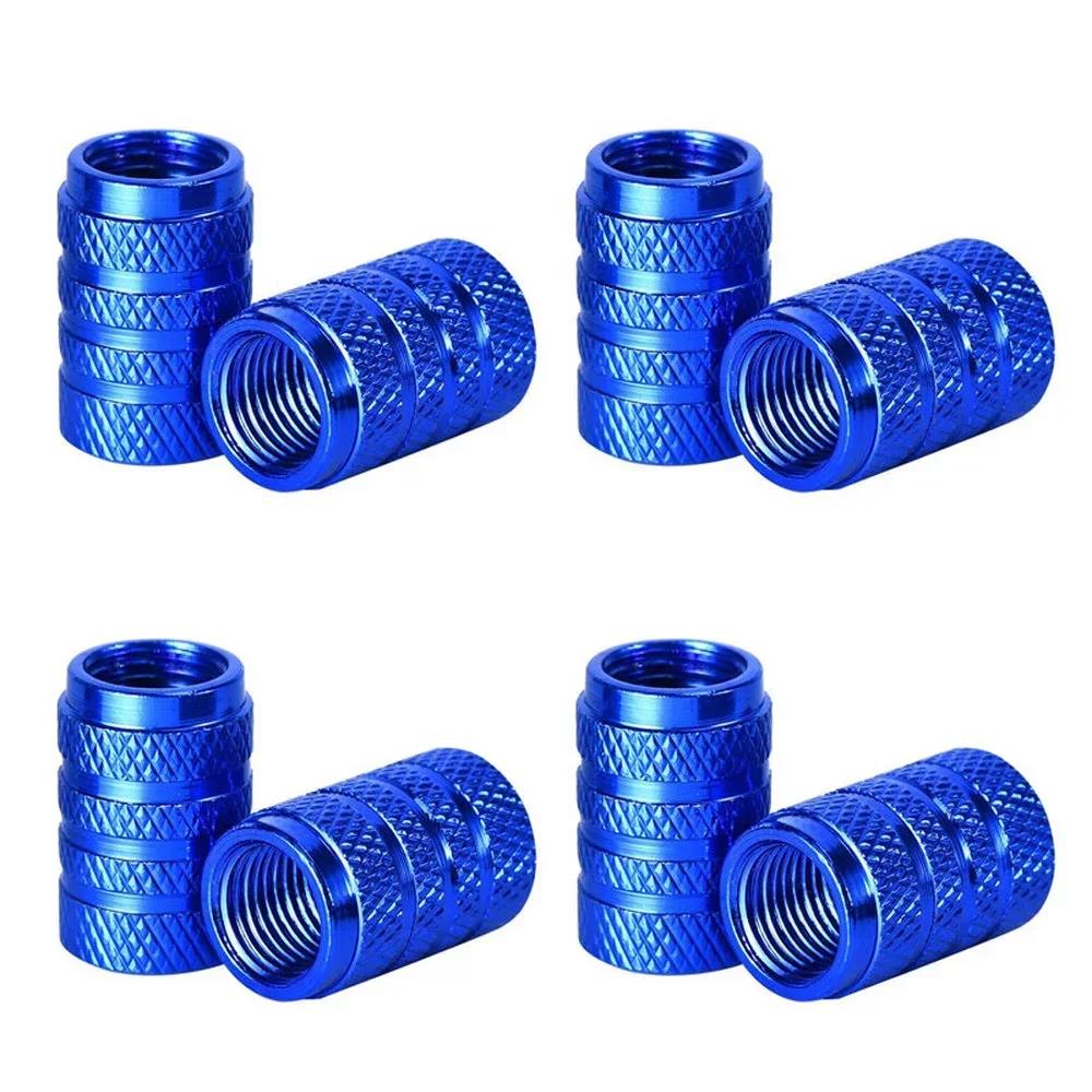 4PCS Aluminum Valve Stem Caps - Universal Fit for Car/Truck Wheels - Rustproof Tire Air Valve Dust Covers Valve Stems 1