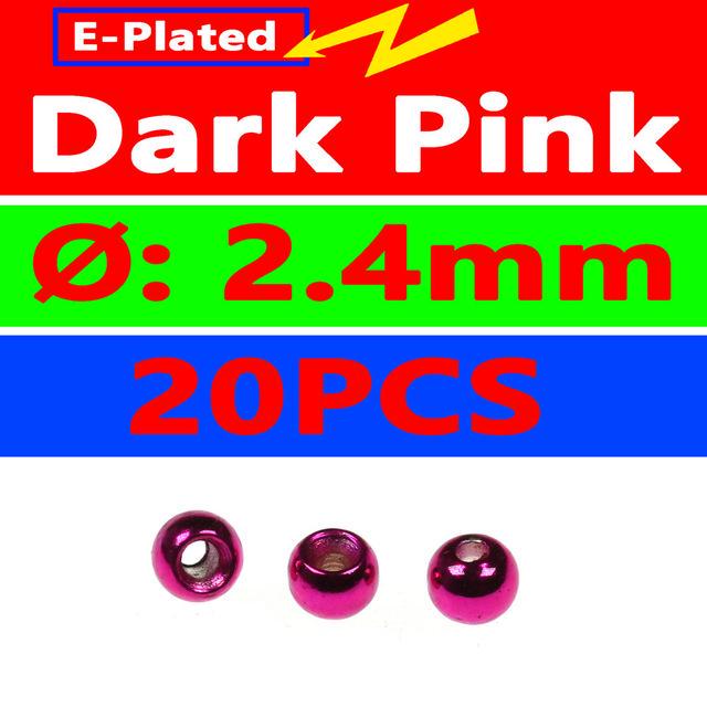 20 Pz/borsa 3/32 2.4mm Perline In Ottone Per Costruzione Mosche Dipinte Perline In Ottone Perline In Rame Rosa Arancione Arcobaleno Verde