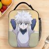 Anime Hunter X Hunter Lunch Bag Fun School Lunch Box Graphic Portable Zipper Tote Food Bags