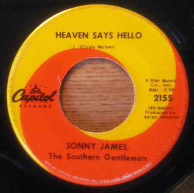 7-tums Skiva SONNY JAMES  Fairy Tales  Heaven Says Hello 2155 Capitol Records US CountryFolk Begagnad