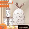 Tear-Free Cartoon Print Drawstring Garbage Bags, Large Roll, Extra Thick for Household & Kitchen - Newcomer Exclusive