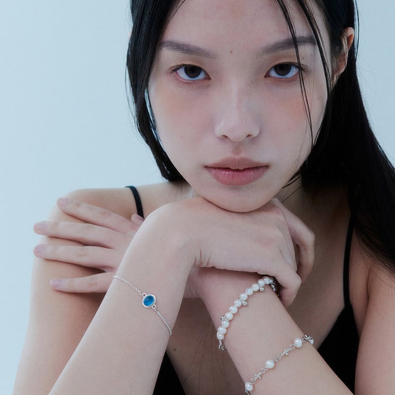 lowool Dew pearl silver bracelet