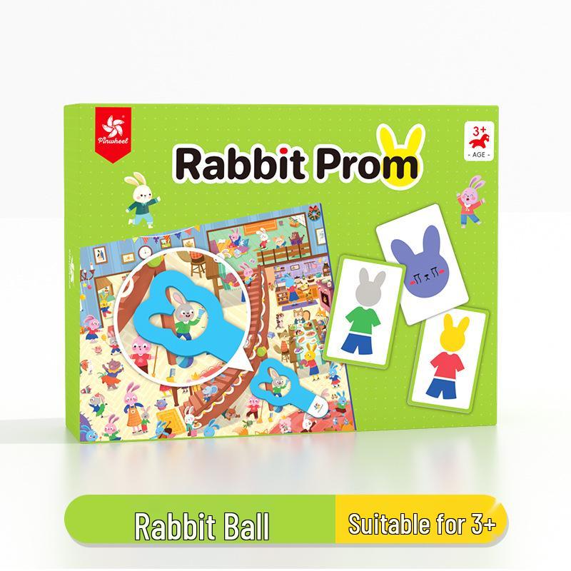 Pinwheel Rabbit Dance Party: Interactive Educational Board Game for Kids 3+