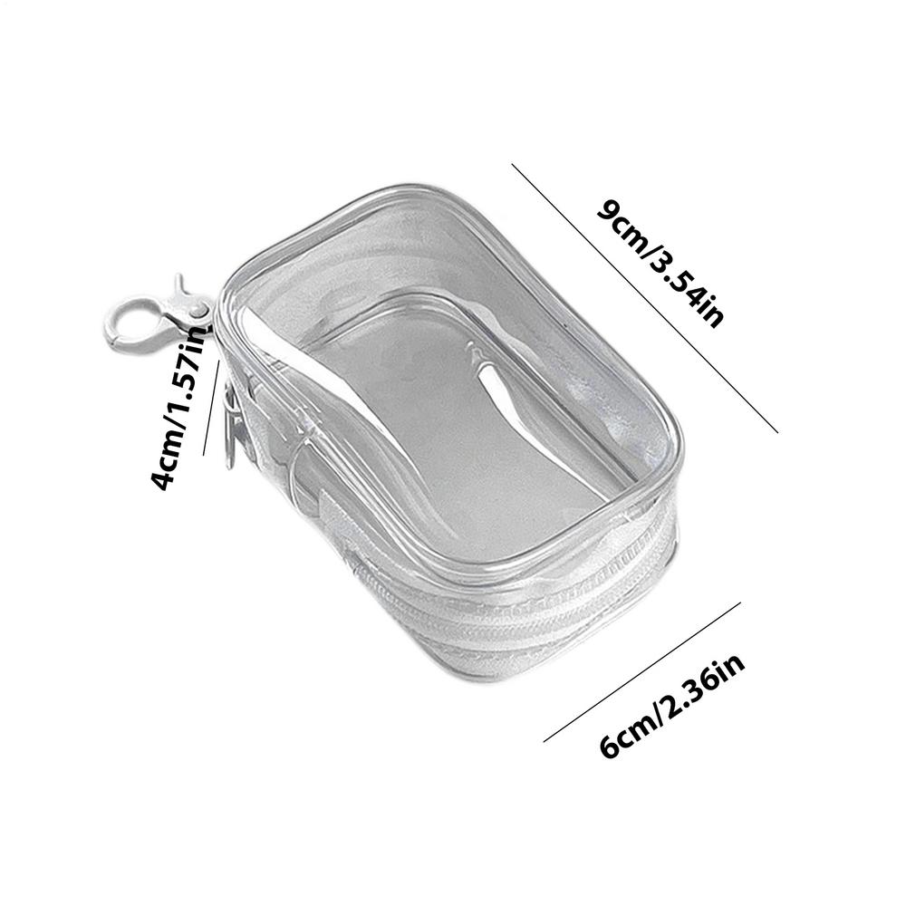 

Clear Zipper Storage Bags Charging Cable Bags with Zipper Portable Dust-Proof Storage Bag for Bracelets and Data Cables
