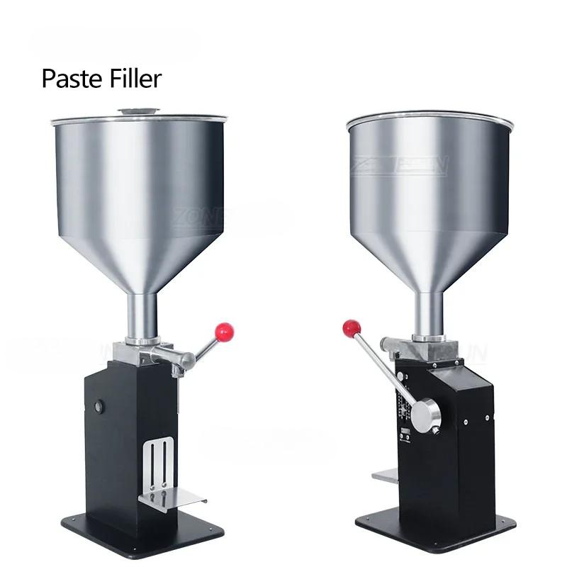 

Cosmetic Cream Pasta Sauce Peanut Butter Honey Filling Machine Food Packaging Equipment Manual Liquid Paste Bottle Filler 60ml