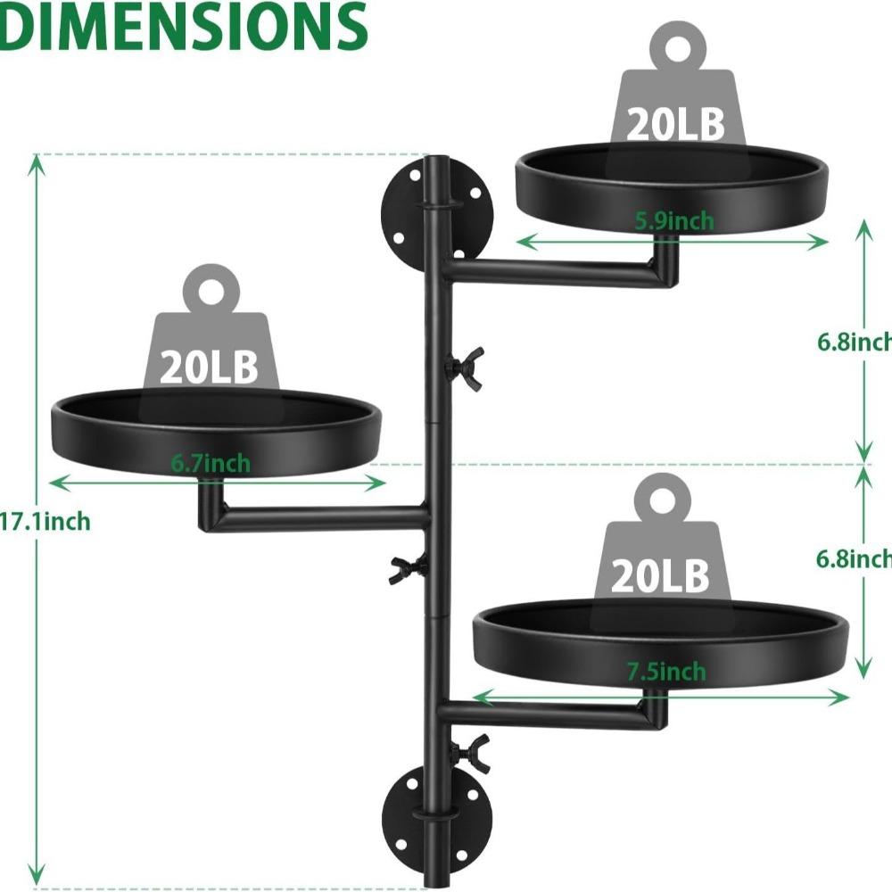 Waterproof Rotating Window Plant Stand Green Plant Potted Wall Plant Support  Living Room