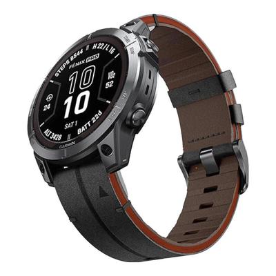 26mm 22mm Leather Strap for Garmin Fenix 8 7 7X 6 6X Pro 5 Plus Watch Band MARQ Instinct 3 2x Quatix Enduro 3 Leather Strap MK3 Cowhide Strap 965 955
