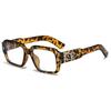 Trendy Luoxin personalized glasses classic fashion box retro men and women big face big black frame flat light anti-blue myopia