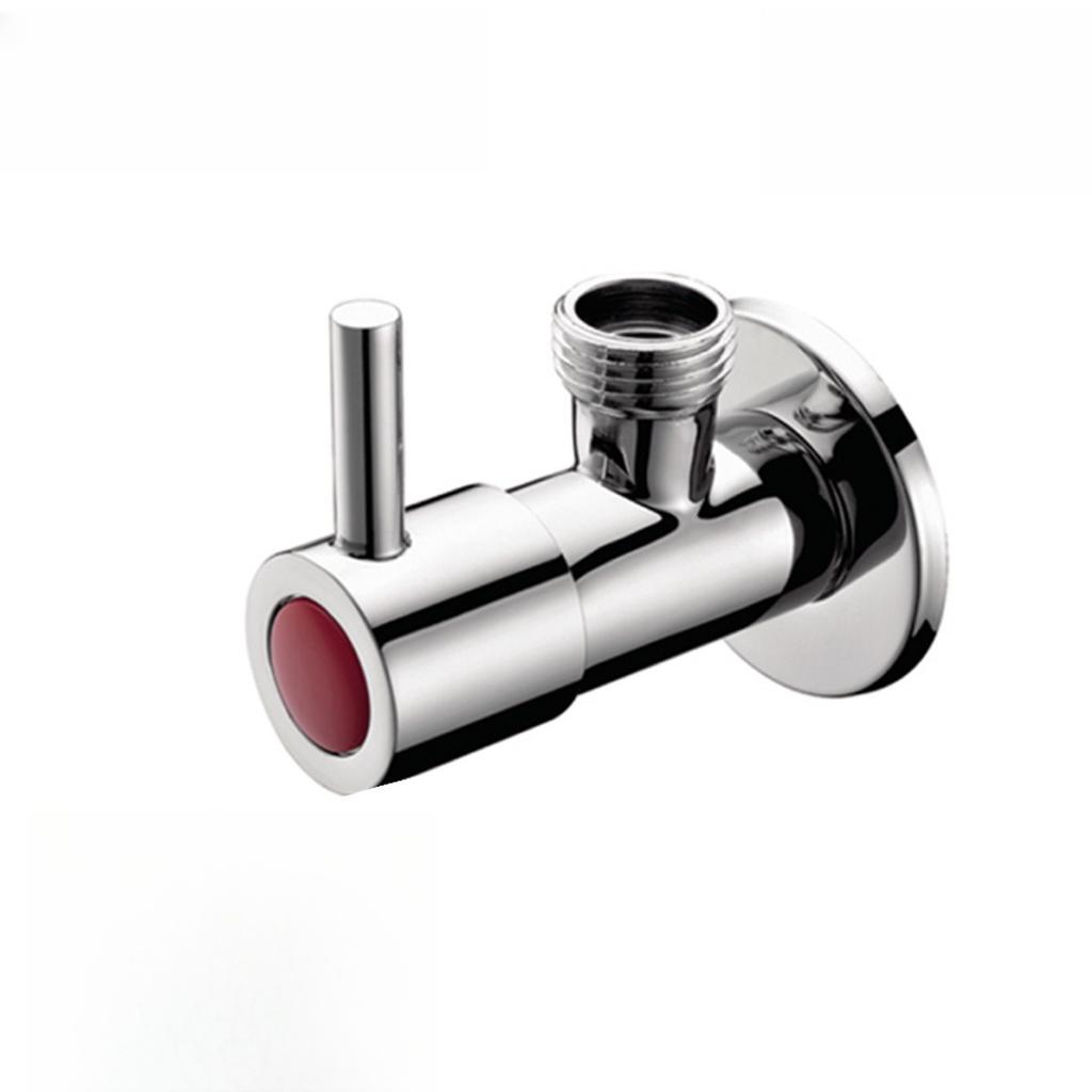 1/2'' European Triangle Valve Hot and Cold Water Stop Universal Retro Angle Valves All Copper Toilet Bathroom