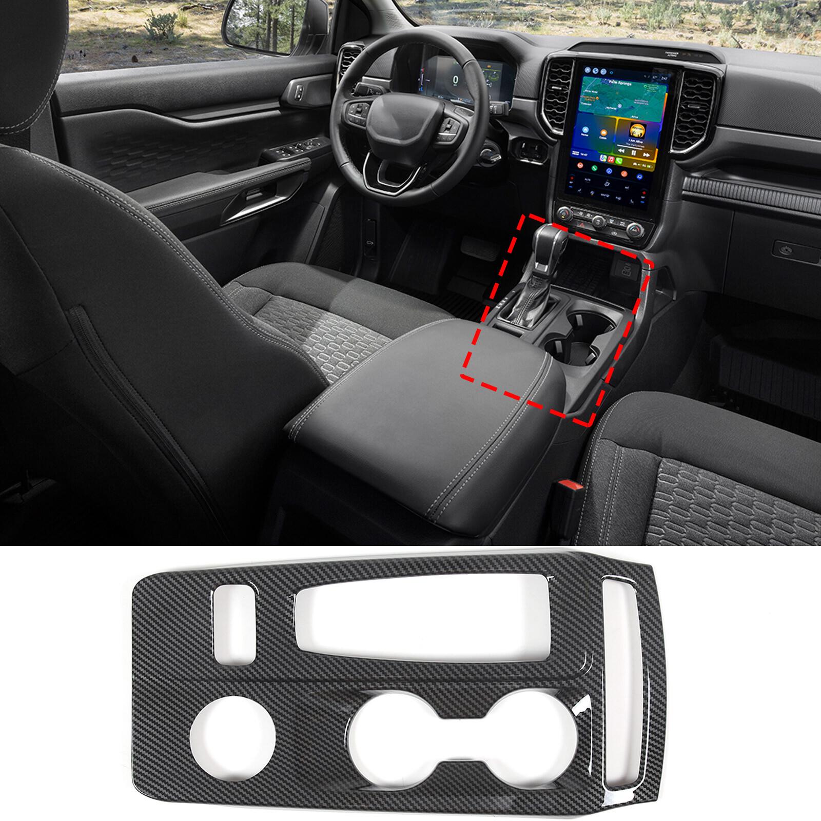 ABS Carbon Fiber Interior Gear Shift Panel Frame Cover Trim For Ford Ranger