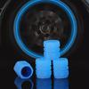 20Pcs Mini Luminous Tire Valve Caps Car Motorcycle Colorful Glowing Valve Cover Tire Wheel Hub Styling Decor Auto Accessories