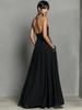 European and American Summer Sleeveless Halter Dress with Pockets – Elegant Slim Fit, Solid Color