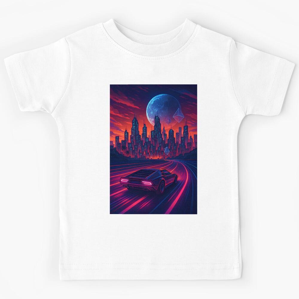 On the way to Retrowave City Kids T-Shirt 160