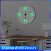 8-Zoll Leise Nicht-Tickende Wanduhren Batteriebetrieben Leise Leuchtende Wanduhren für Wohnzimmer Schlafzimmer Küche Badezimmer Dekor
