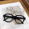 2PCS Vintage Leopard Black Frame Glasses Women Men Anti Blue Light Lens Eyeglasses Spectacles Makeup-free Eyewear Accessory