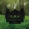 Stylish Boho Metal Campfire Wall Decor Outdoor Sign Nature Lover Gift