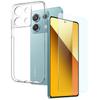 NORTHJO For Xiaomi Redmi Note 13 5G Case TPU Slim-Fit Back Phone Cover with Tempered Glass Film