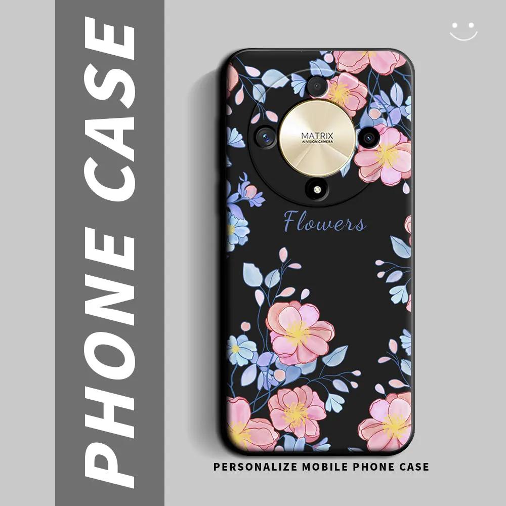 

For Magic 4 Lite Case Magic 5 Pro Cartoon Panda Flower Couple Silicone Soft Phone Case For Magic 5 Lite 5G 6 Lite 5G Back Cover Magic 5 Lite 5G