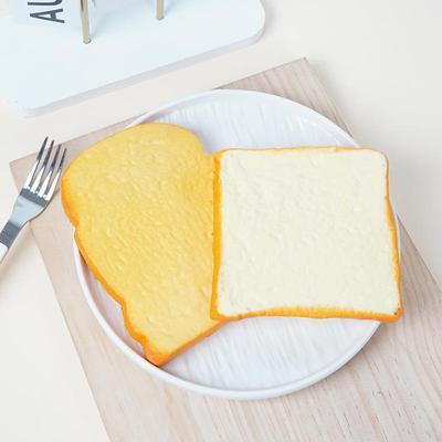 PU Soft Foam Bread Slice Model - Fake Sandwich Props for Photography & Playhouse