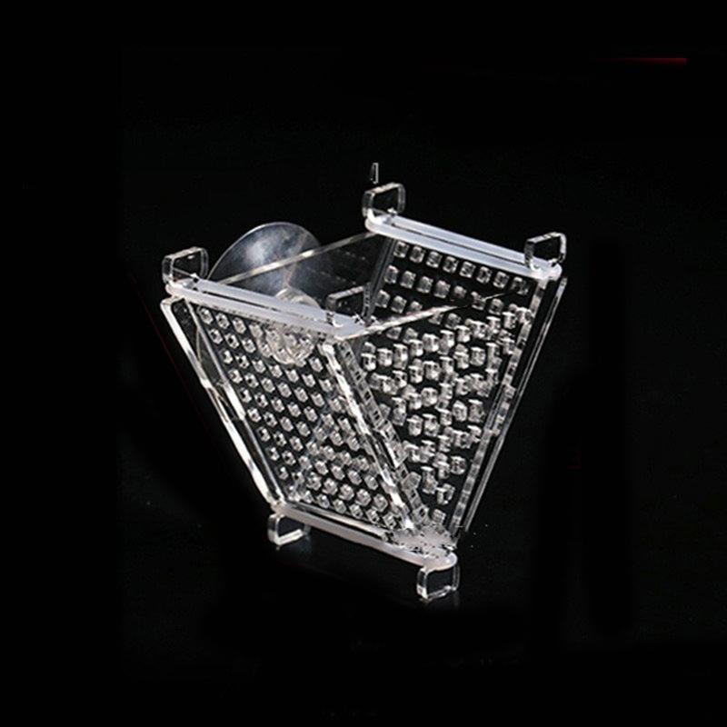 

Fish Acrylic Red Bloodworm Feeding Cup Aquarium Cone Nematode Feeder Fish Funnel Feeding Ring Detachable Fish Tank Accessories