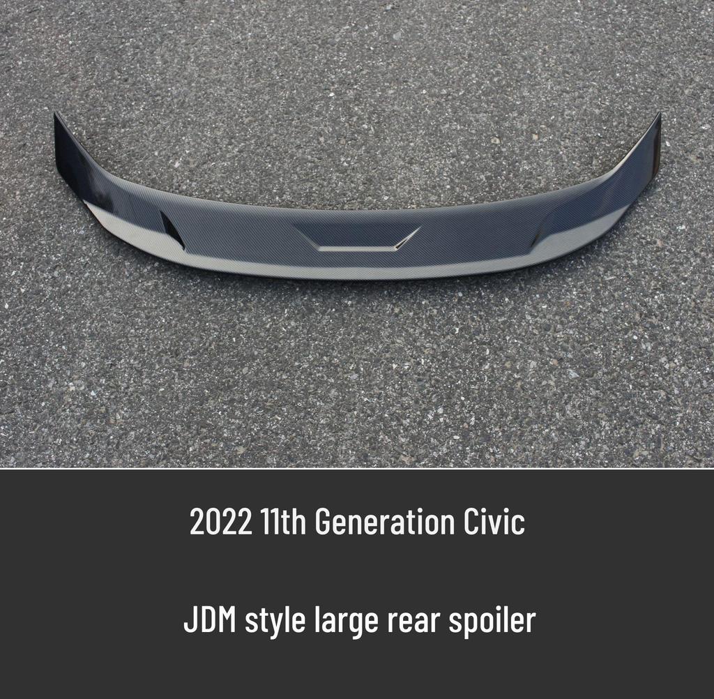 Îmbunătățiri pentru Honda Civic generația a 11-a 2022: buza frontală, eleron spate, splitter, jaluzele, bară spate.