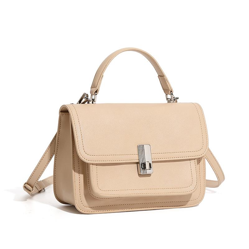 

Large-capacity Single-shoulder Bag Handbag Motorcycle Bag Commuter Bag High-end Crossbody Bag One Size абрикосовий