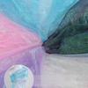 Wrinkled Organza Fabric Illusion Color Iridescent Organza  for Dress Curtains