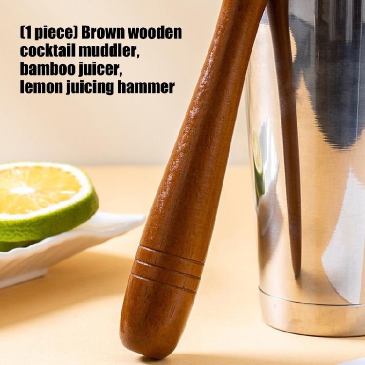 Wooden Juices Hammer Ergonomic Press for Professional Bartenders and Home Use Efficient Drink Preparation Tool