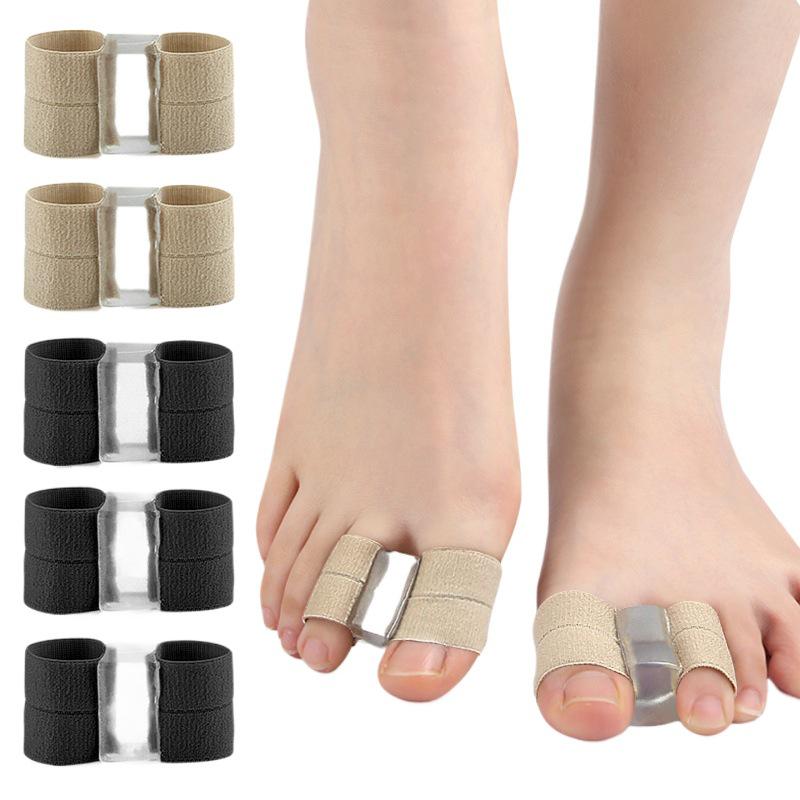 Double-Hole Toe Separator Bunion Corrector Strap and Toe Cap