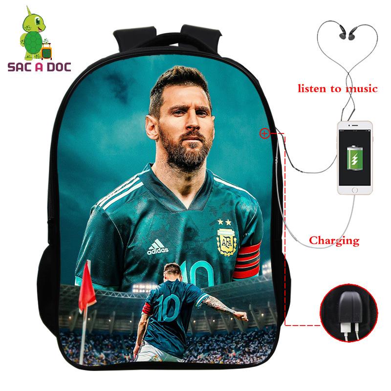 3D Digital Printed Backpack With Usb Full Color Backpack