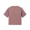 Anta Simple Versatile Solid Color Short Sleeve Round Neck T-Shirt Women Tops Honey-Pink 162527107-1