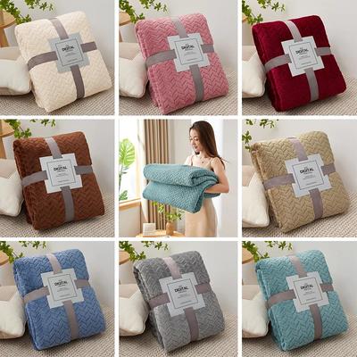 Coperta Plaid in Peluche a Strisce per Divano Copridivano a Quadretti Coperte da Letto Decorazioni per Soggiorno Coperta da Lancio Copridivano per Divano
