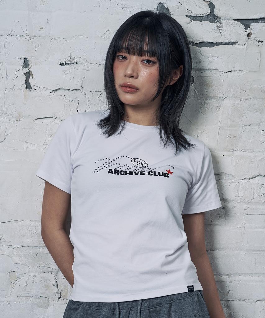 Peideu [Set] Pd Base Reining Slim Fit Short Sleeve T-Shirt 2-Piece Package