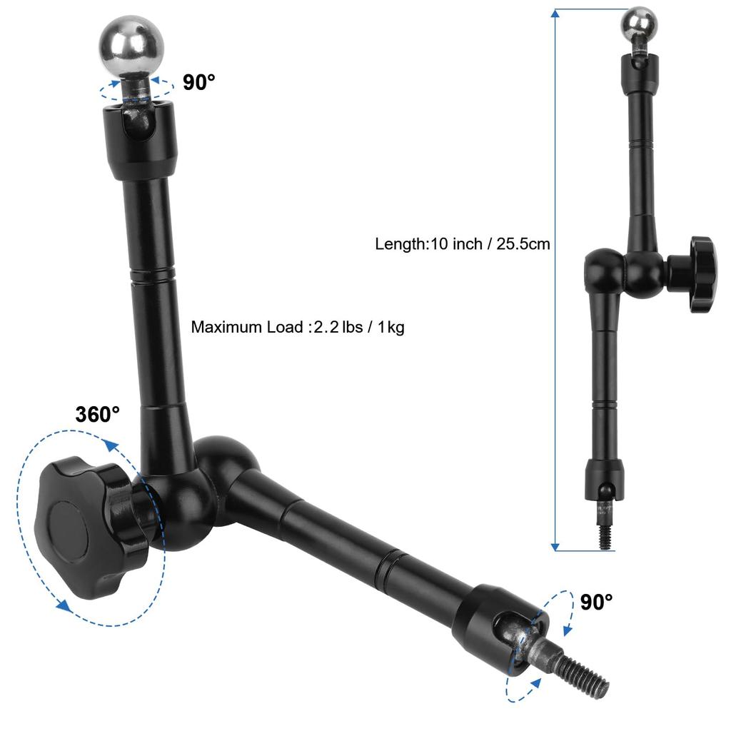 Mippko Tablet Holder for Microphone Stand and Microphone Music Compatible with Inch LG G and Long Aluminum Alloy MK58 Stand, 4.7-12.9 iPad, Nexus,