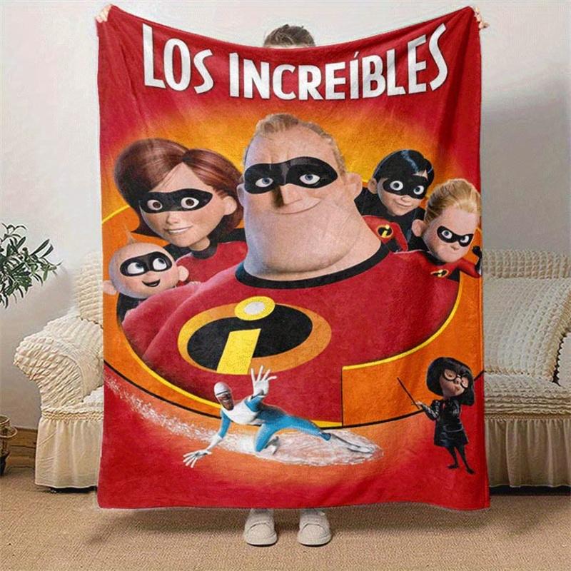 1pc The Increibles Printing Blanket - Soft, All-Season Throw for Living Room, Beroom,Personalize Gift with Aorable Cartoon Esign