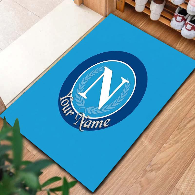Napoli Crest Custom Name Carpet Rug For Living Room Bedroom Home Sofa Decoration Kids Play Nonslip Floor Mat