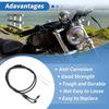 110cm Motorcycle Throttle Cable No.8831200 Throttle Control Cable for Harley Sportster XL883 XL1200 2002-2014
