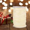 160m Wax Line DIY Environmentally Friendly Hand Woven Rope Necklace Cotton Thread 1mm(35 # Beige )