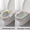 Universal Waterproof Zippered Toilet Seat Cushion - Cute, Thickened, and All-Season