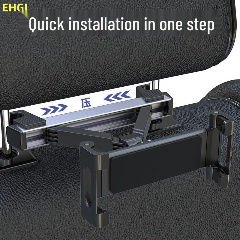 Car Rear Seat Telescopic Tablet & Phone Holder Headrest Mount Clip