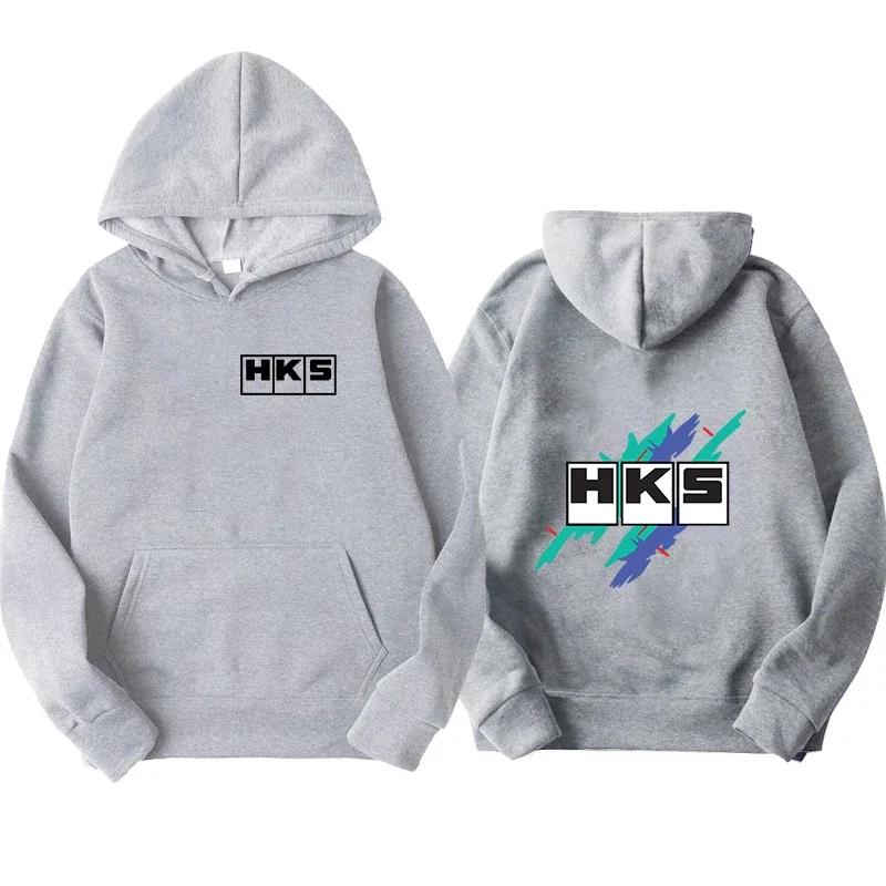 Japanese JDM Improved HKS Endless Car Hoodie Men's Autumn and Winter Warm Windproof Hoodie Casual Hoodie Neutral Long Sleeve