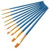 10Pcs Watercolor Gouache Painting Brushes Soft Nylon Hair Pens Art Supplies